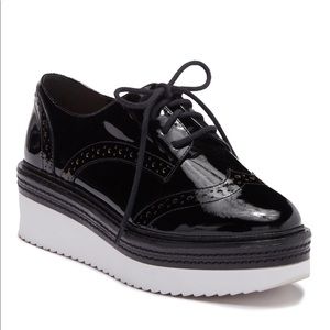 Schutz-black Leather Oxford